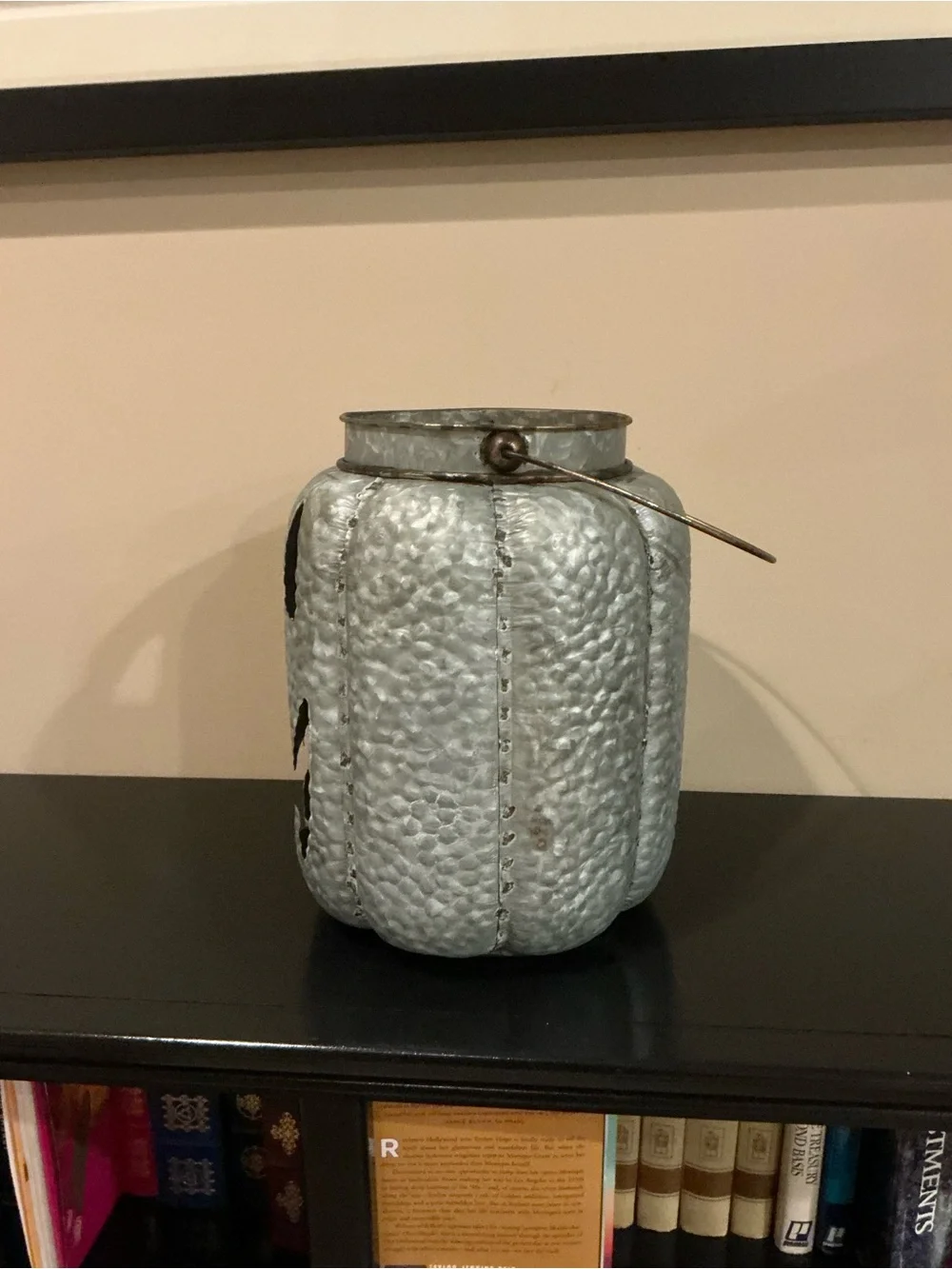XXL Galvanized Halloween Jack-o-Lantern Luminaria 🎃